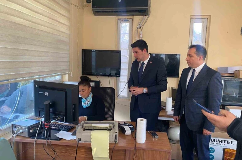 Kaymakam Erdoğan Gümrük Müdürlüğünü ziyaret etti