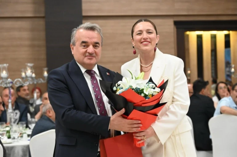 Kaymakam Öztürk’e veda yemeği 