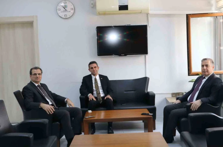 Kaymakamlardan Kaymakam Yıdız’a ’hayırlı olsun’ ziyareti 