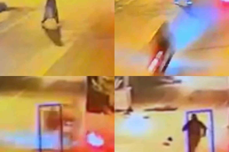 Kaza anı kamerada: Motosikletlinin çarptığı yaya hayatını kaybetti 