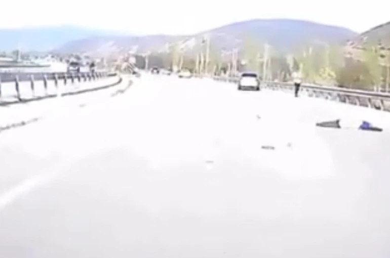 Kazada hayatını kaybeden motosiklet sürücüsünün son görüntüleri ortaya çıktı 