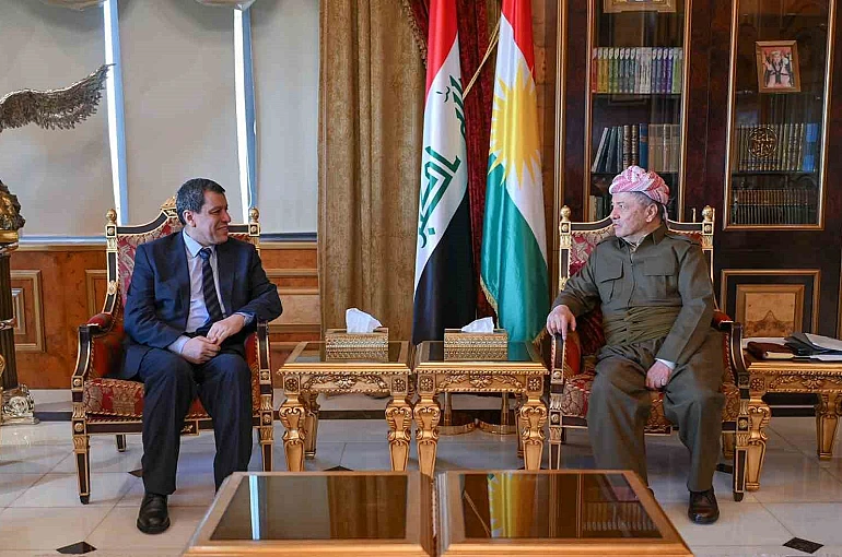 KDP Başkanı Barzani, SDG elebaşı Mazlum Abdi ile görüştü 