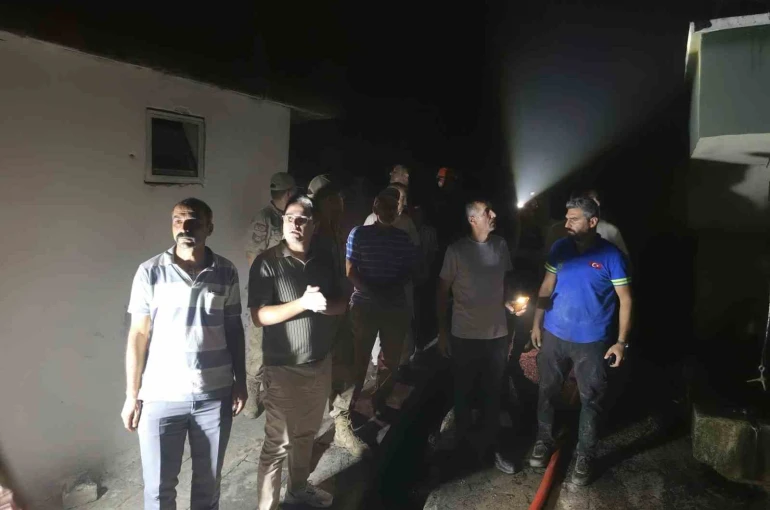 Kemaliye’de köy yangınında 10 ev hasar gördü