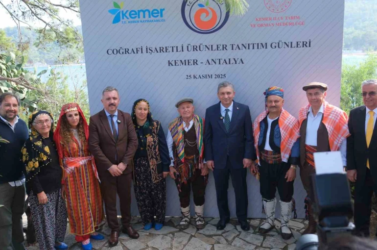 Kemer’de coğrafi işaret başvurusu yapılan ürünler tanıtıldı 