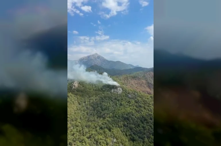 Kemer’de orman yangını 