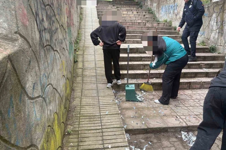 Kendileri kirletti, kendileri temizledi 