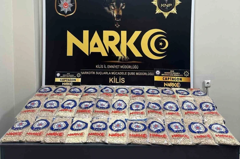 Kilis’te 215 bin adet uyuşturucu hap ele geçirildi: 1 tutuklama