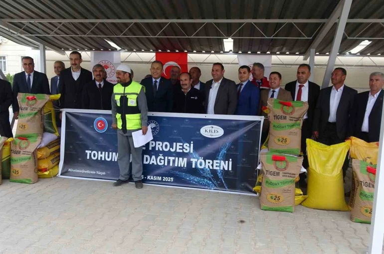 Kilis’te 737 ton sertifikalı tohum dağıtıldı 