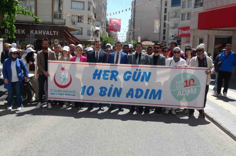 Kilis’te "Sağlık İçin Hareket Et Günü" kapsamında yürüyüş düzenlendi 