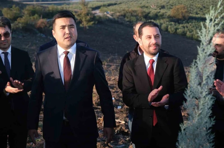 Kırgızistan-Türkiye dostluk ilişkileri fidanlarla kök saldı 