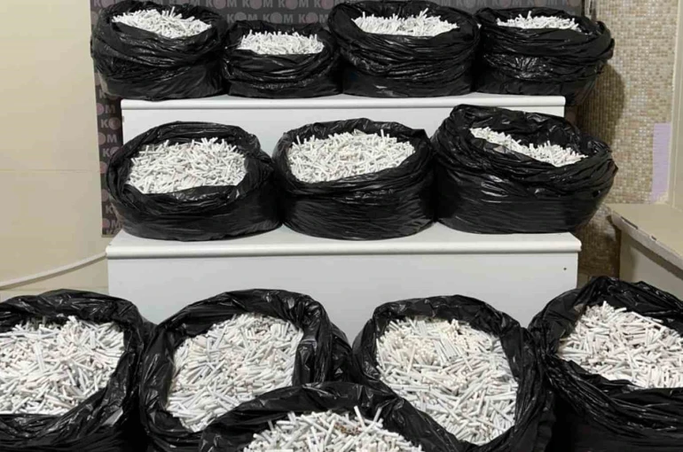 Kırıkkale’de binlerce makaron ele geçirildi 