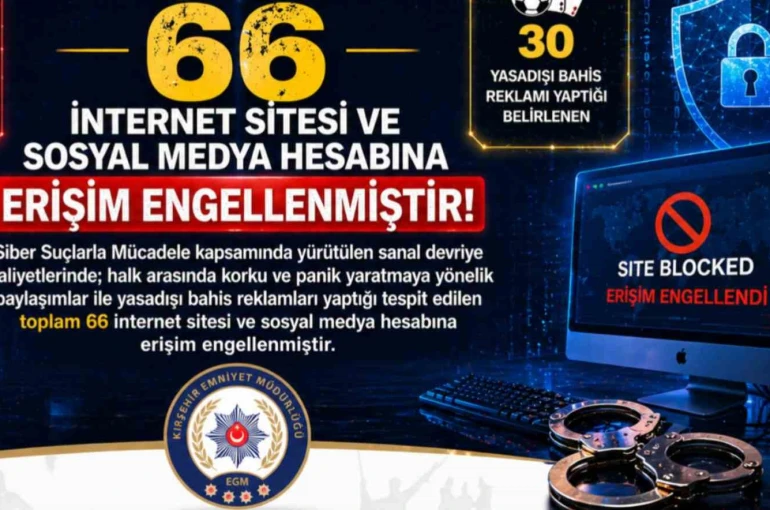 Kırşehir’de bazı internet sitesi ve sosyal medya hesabına erişim engellendi 