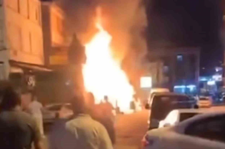 Kırşehir’de hırdavat dükkanında yangın: 1 yaralı 