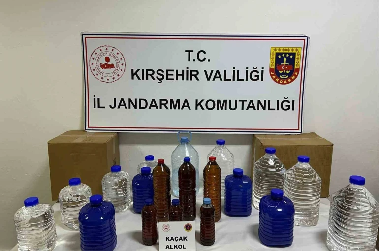 Kırşehir’de kaçak alkol operasyonu