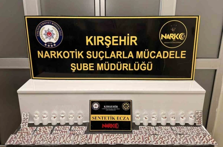 Kırşehir’de polis, bin 387 adet uyuşturucu madde ele geçirdi 