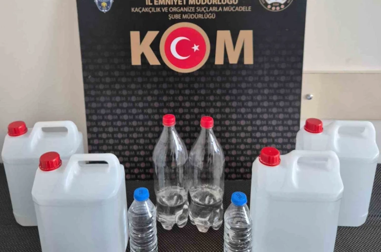 Kırşehir’de sahte alkol operasyonu: 1 gözaltı 