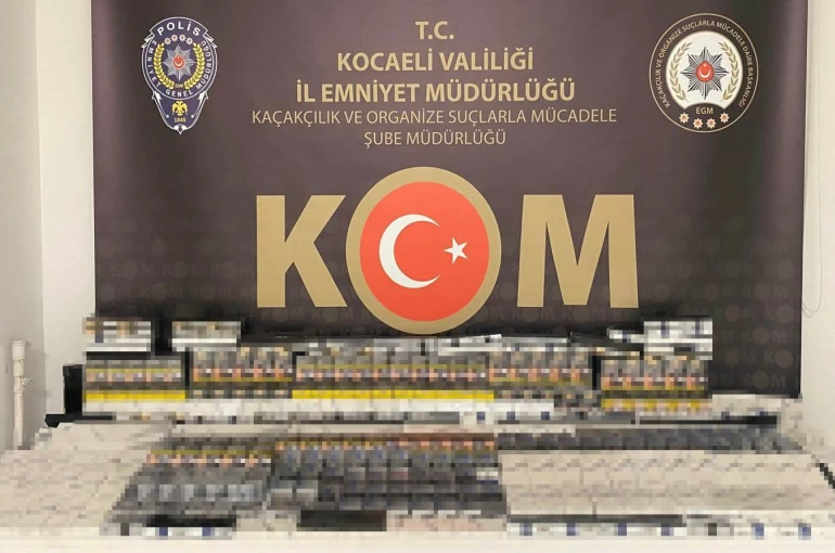 Kocaeli’de 700 paket gümrük kaçağı sigara ele geçirildi