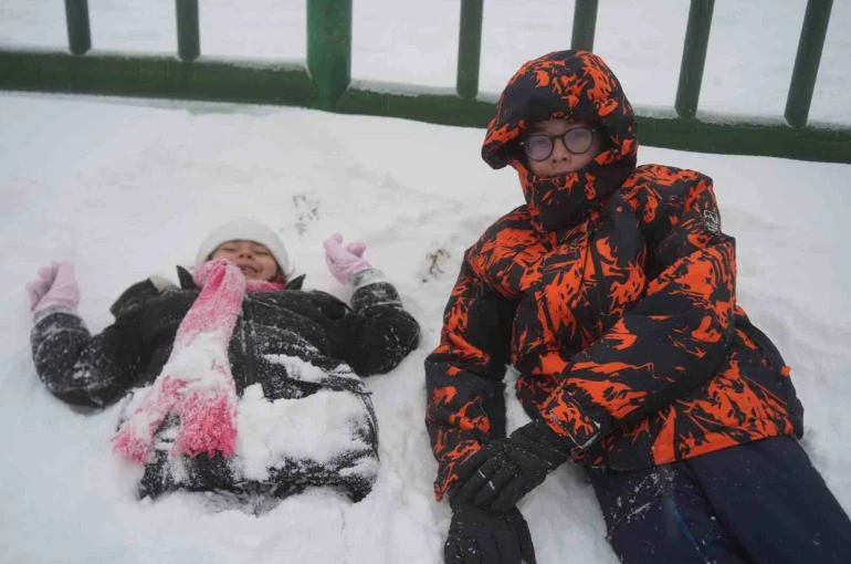 Kocaeli’ye lapa lapa kar yağıyor 