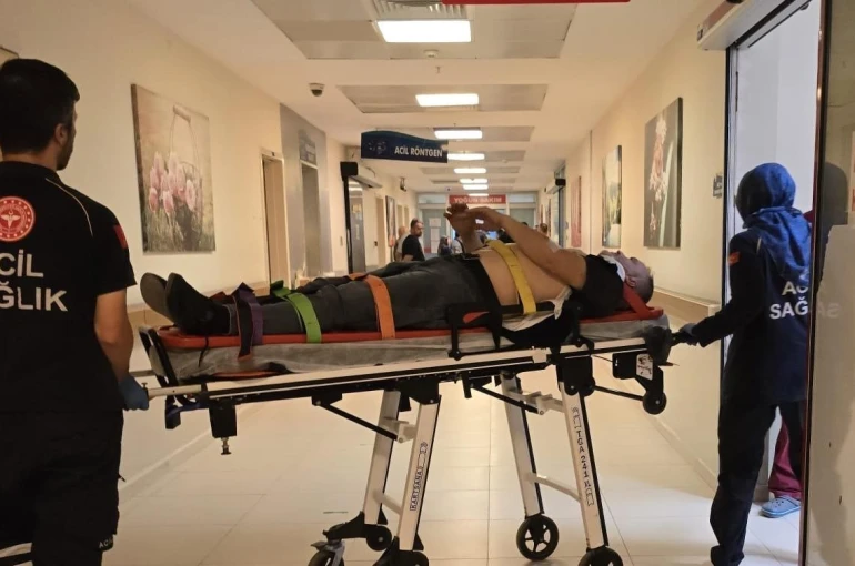 Kontrolden çıkan araç takla attı: 1 yaralı 