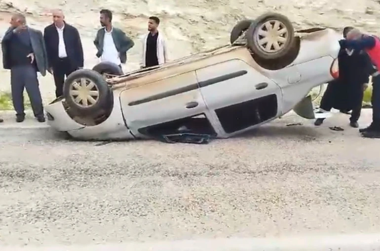 Kontrolden çıkan otomobil takla attı: 1 yaralı 