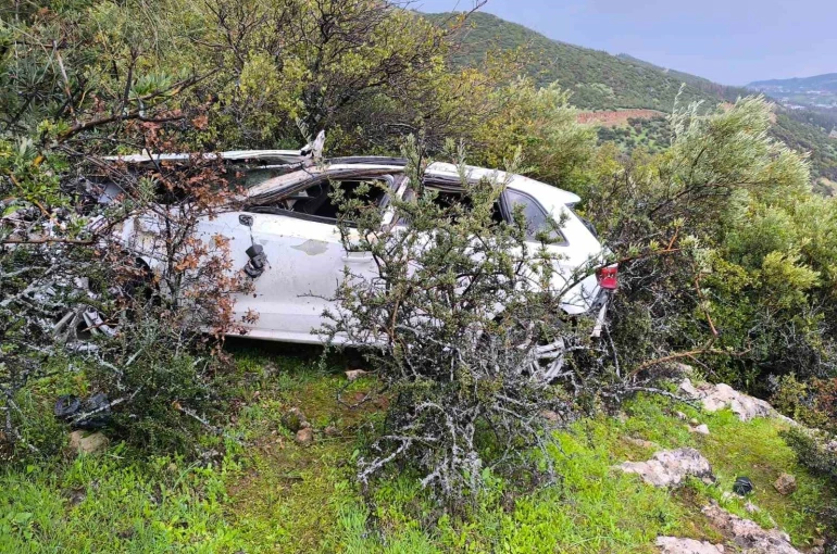 Kontrolden çıkan otomobil uçuruma yuvarlandı: 1 ölü 