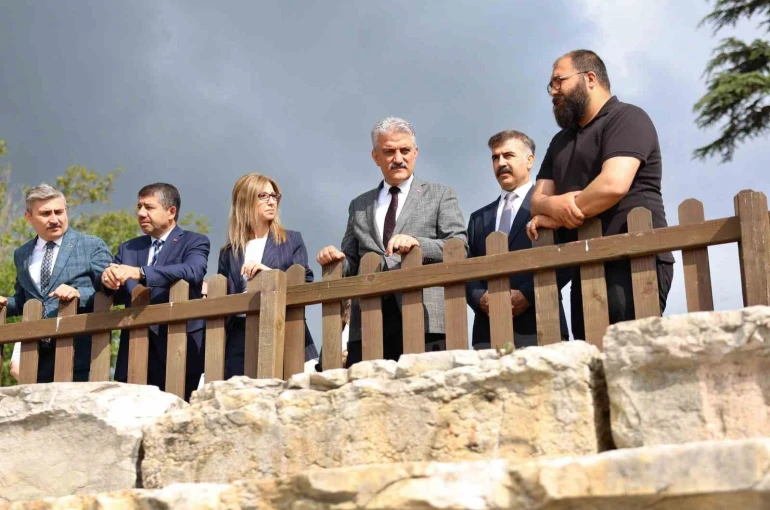 Konuralp Antik Kenti’nde tarihi miras için çalışmalar sürüyor