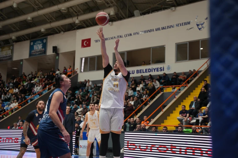 Konya Büyükşehir evinde yıkıldı: Finalspor'a 101-97 mağlup!