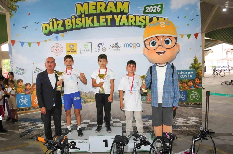 Konya’da bisiklet heyecanı sona erdi! Şampiyonlar ödüllerini aldı