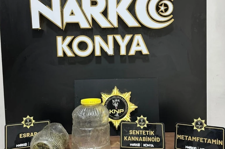 Konya'da uyuşturucu operasyonları: 76 tutuklama