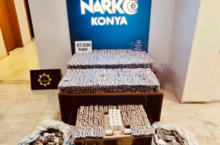 Konya'da uyuşturucu taciri 140 kişi tutuklandı