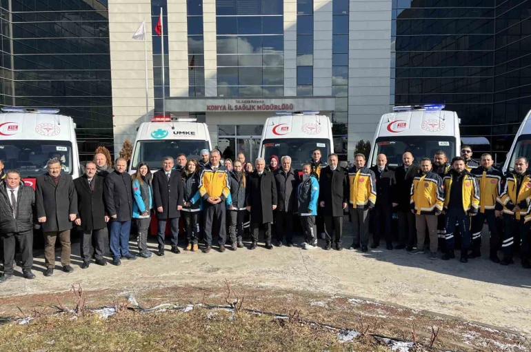 Konya’da 112 Acil Servis filosuna 13 ambulans daha katıldı 