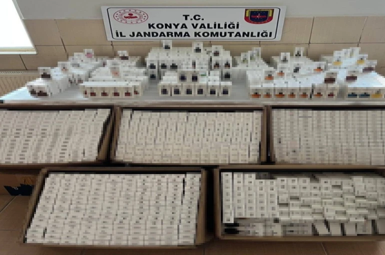 Konya’da 2 bin 500 adet kaçak parfüm ele geçirildi 