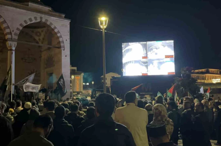 Konya’da İsrail’in Küresel Sumud Filosuna saldırısı protesto edildi 