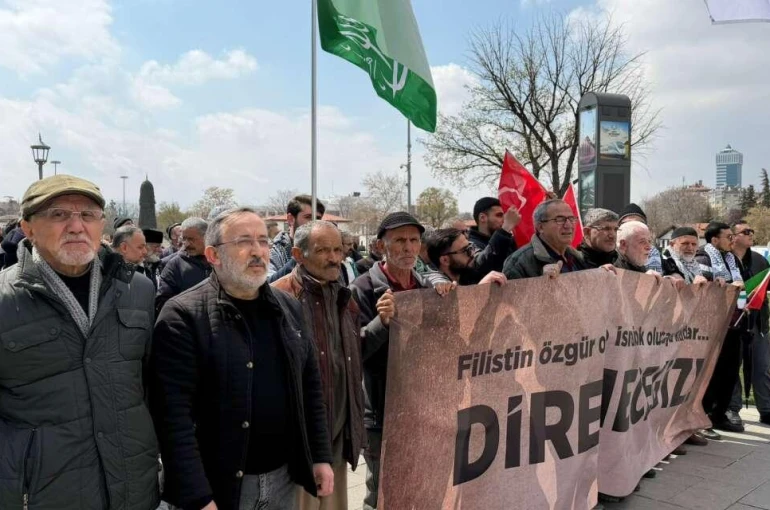 Konyalılar Filistin için yürüdü