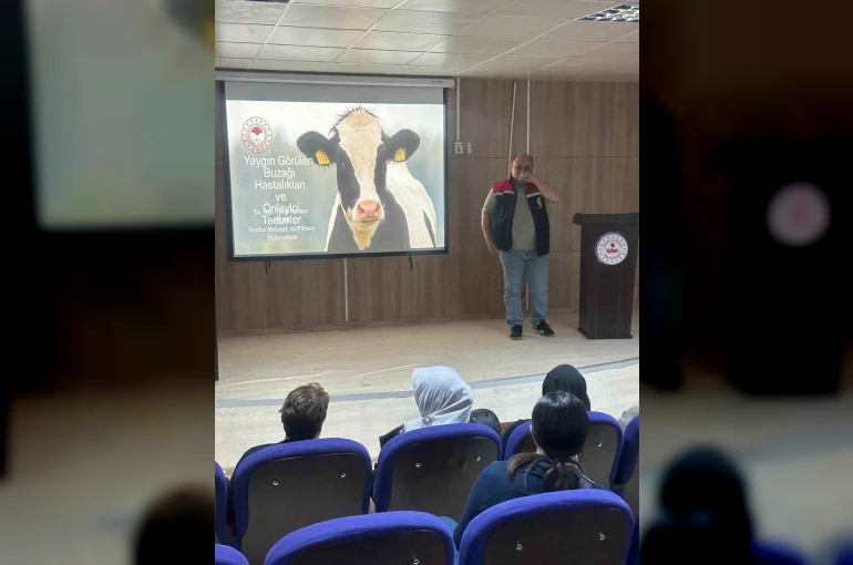 Köşk’te üreticilere buzağı ölümleri ve üreme verimliliği eğitimi 