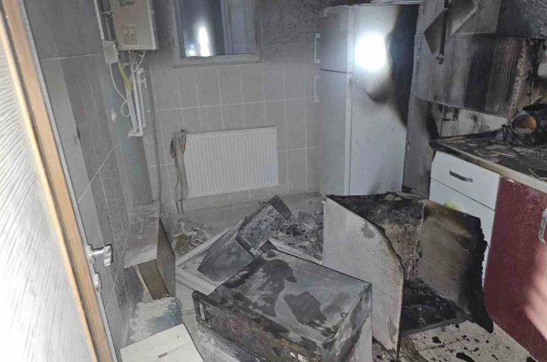 Kovancılar’da korkutan yangın 