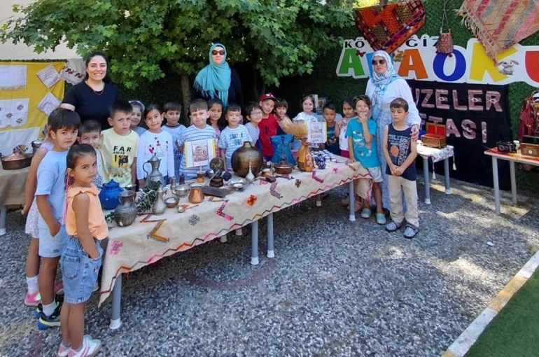 Köyceğizli minikler okulda mini müze kurdu