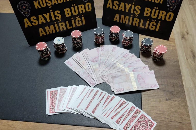Kuşadası’nda ’kumar’ baskını 
