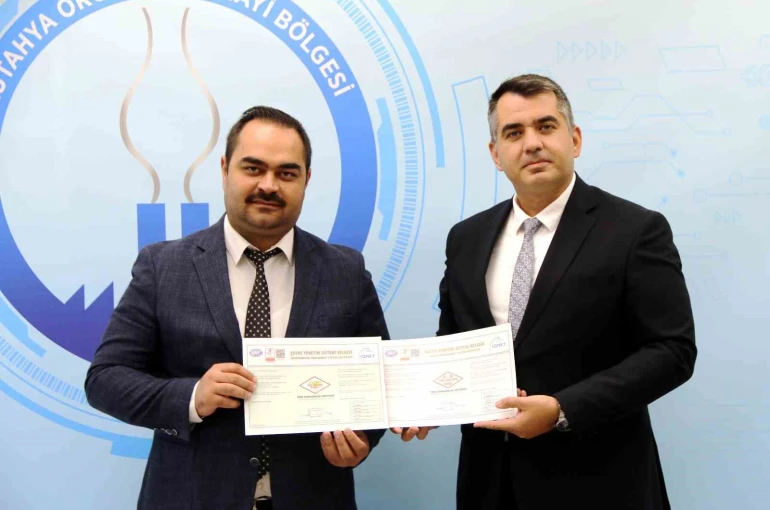 Kütahya OSB, kalite standartlarında önemli bir başarıya imza attı 