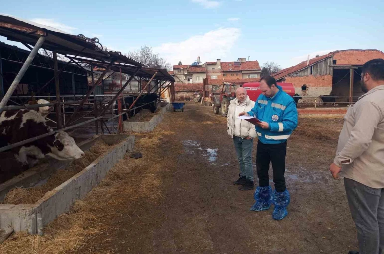 Kütahya’da hayvancılık işletmelerine yönelik kapasite tespiti sürüyor 