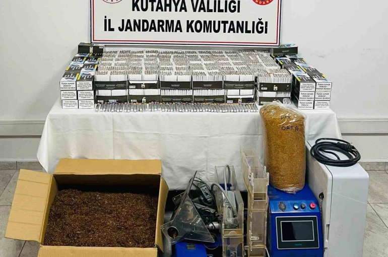 Kütahya’da kaçak tütün operasyonu 