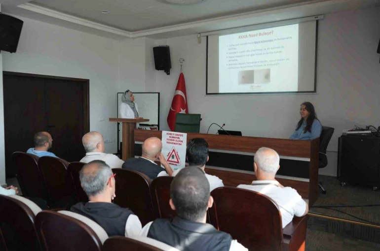 Kütahya’da OBM personeline KKKA hastalığına karşı bilgilendirme eğitimi 