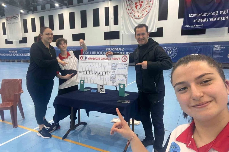 Kütahya’nın gururu pazarlar Spor Lisesi Floor curling’de Türkiye dördüncüsü oldu 