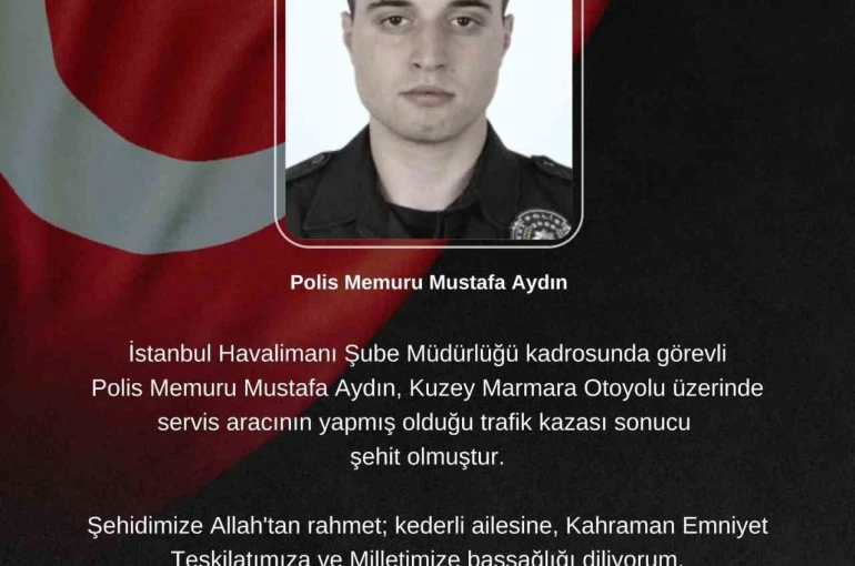 Kuzey Marmara Otoyolu’ndaki kazada 1 polis memuru şehit oldu