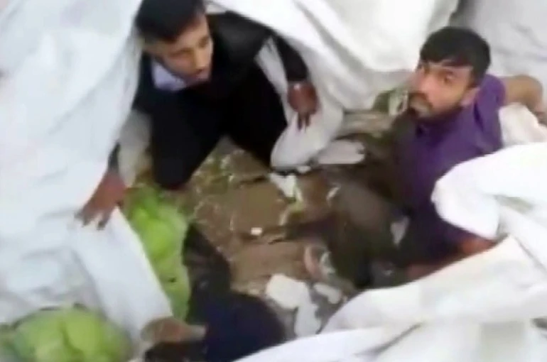 Lahana yüklü tırdan kaçak göçmenler çıktı 