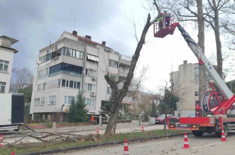 Lodosa karşı büyükşehir ekipleri sahada