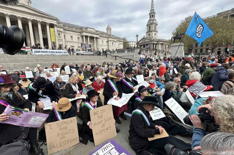 Londra polisinden Filistin’e destek gösterisine müdahale: 212 gözaltı