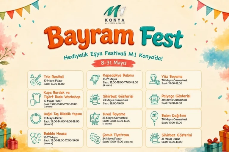 M1 Konya’da "Bayram Fest" başladı 