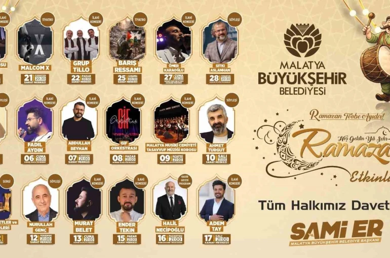 Malatya Büyükşehir Belediyesi Ramazan maneviyatını şehre taşıyor