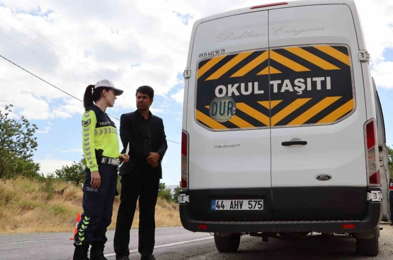 Malatya’da okul servislerine sıkı denetim 